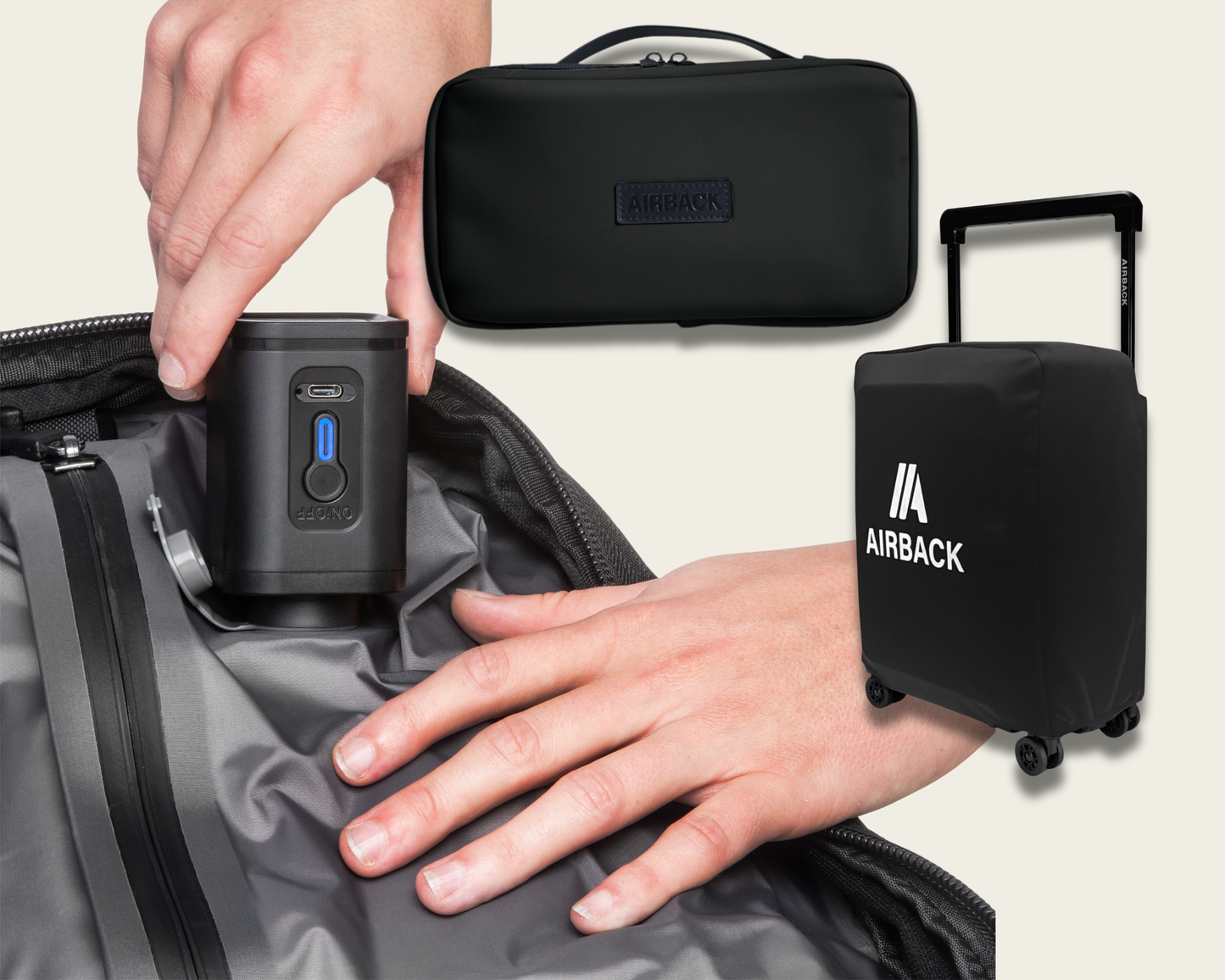 Air Pump + FREE Toiletry Bag & NEXT Cover