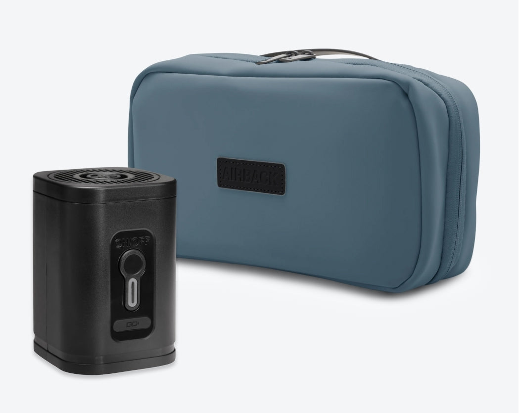 Air Pump + Toiletry Bag (Navy Blue)